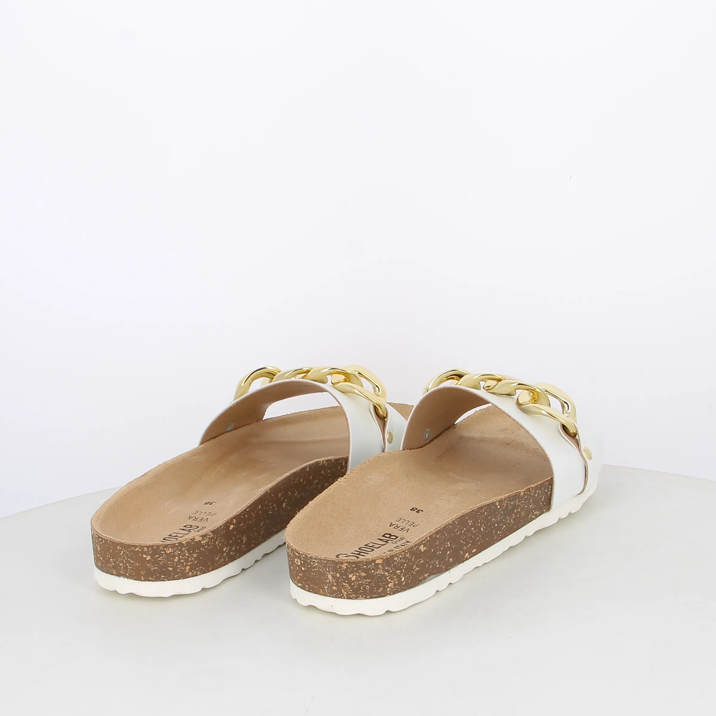-----Shoelab -----Sandali da donna con catena ----