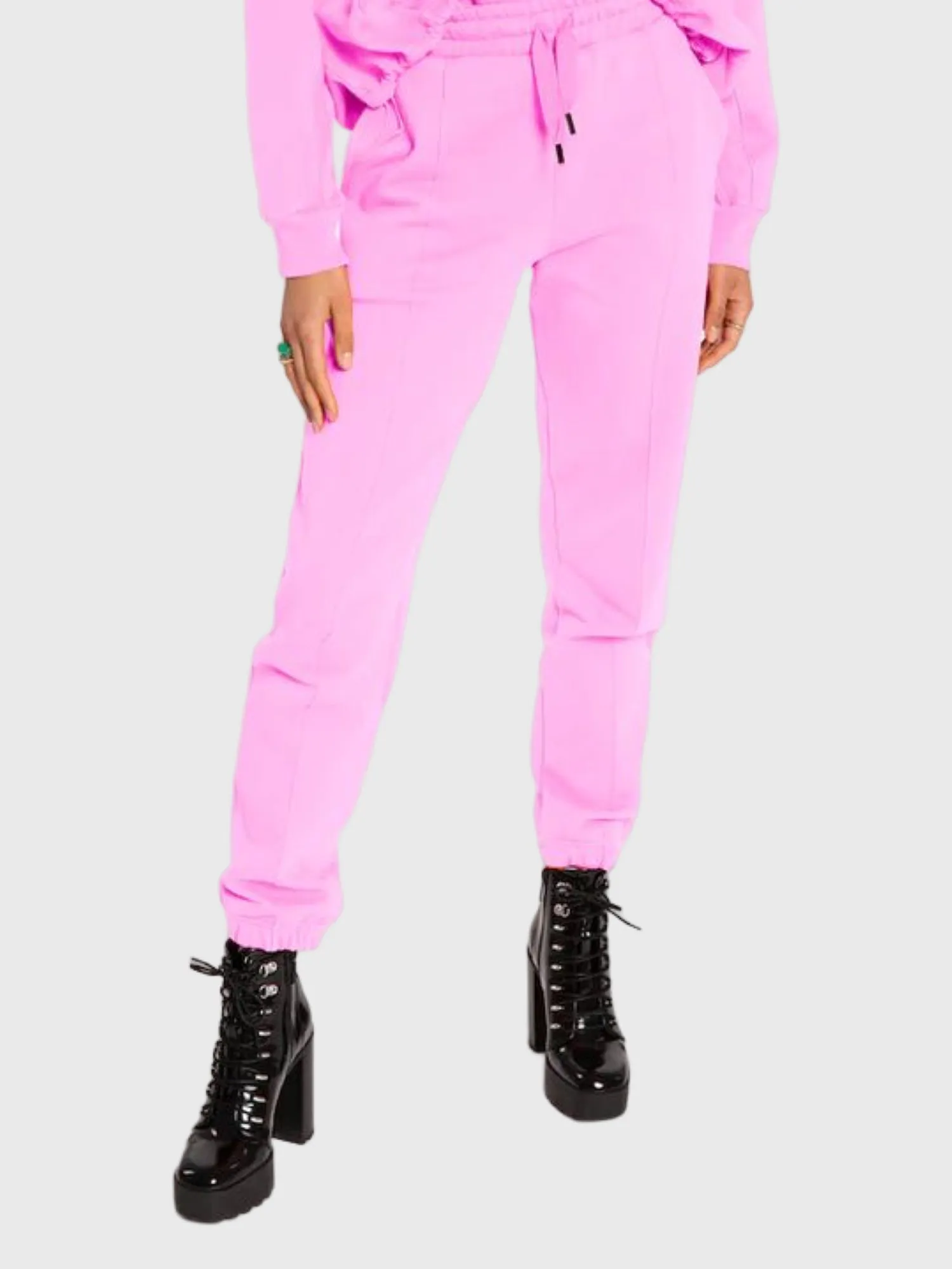4GIVENESS Pantaloni jogger in felpa Rosa