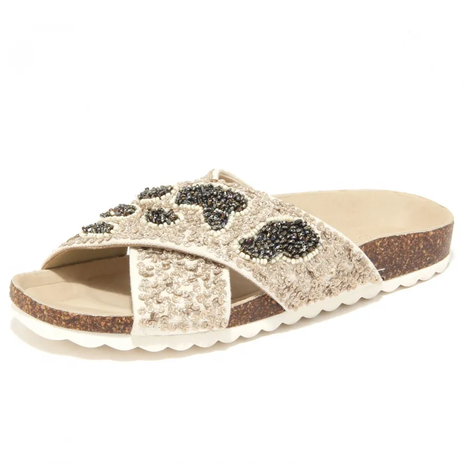 6301N ciabatta TWIN-SET sandali donna sandals women beige