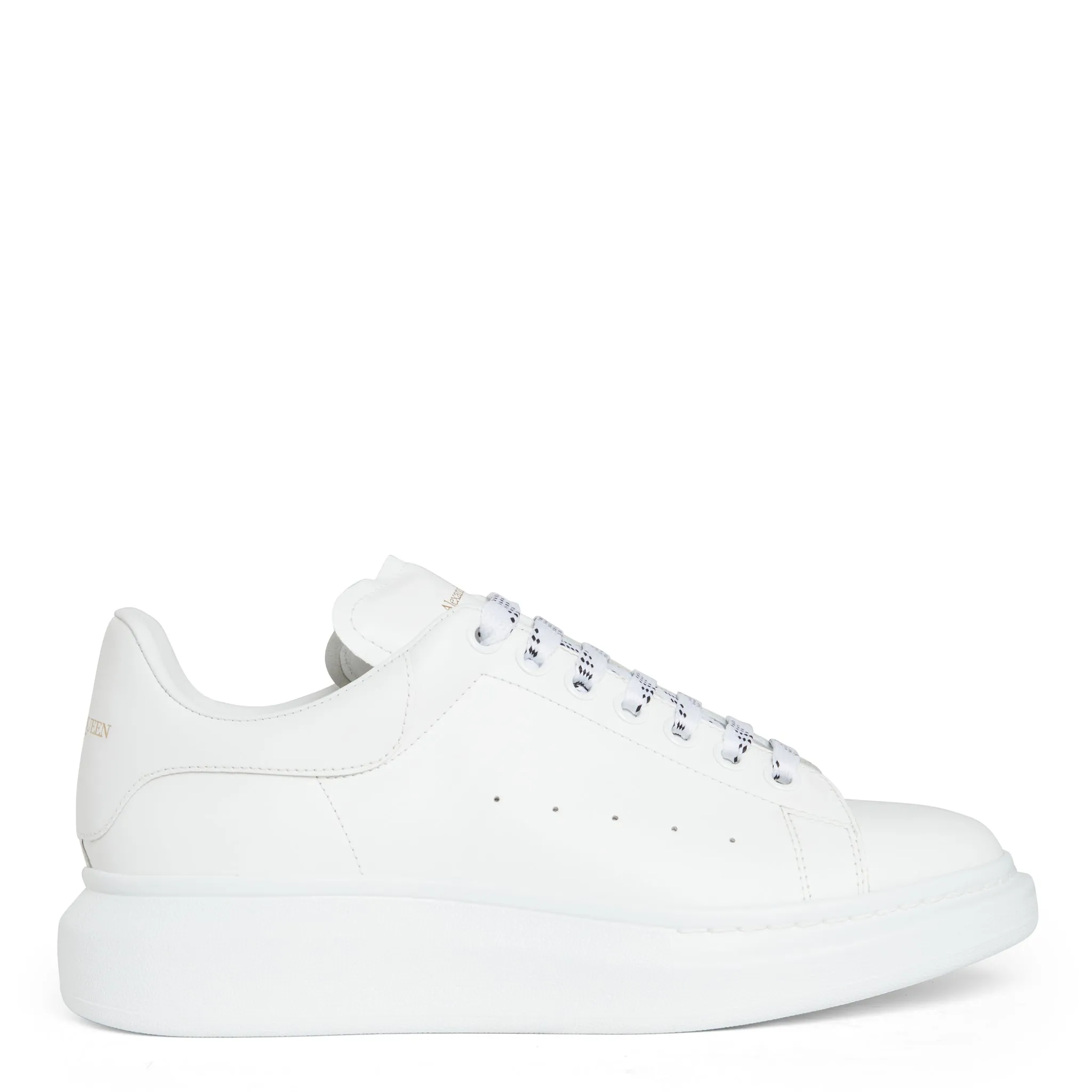 ALEXANDER MCQUEEN  Sneakers oversize in pelle bianca