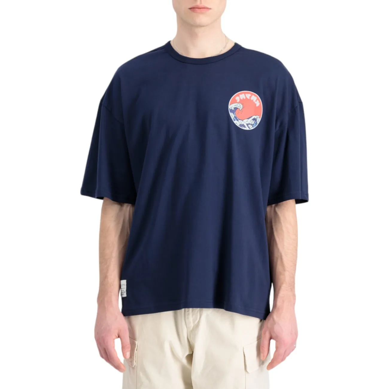 Alpha Industries t-shirt japan wave warrior blu