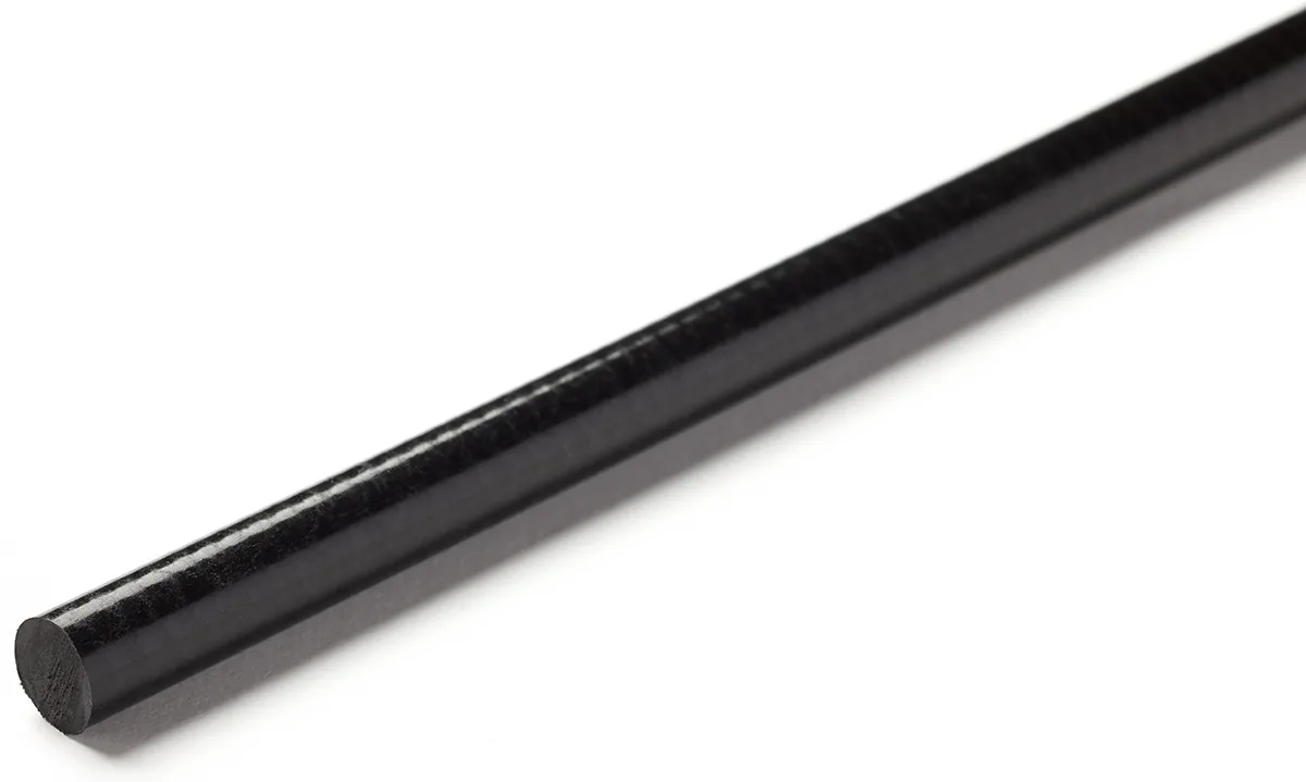 Asta in plastica rinforzata con fibra di vetro (GRP) RS PRO, Nero, 1m, Ø 25mm
