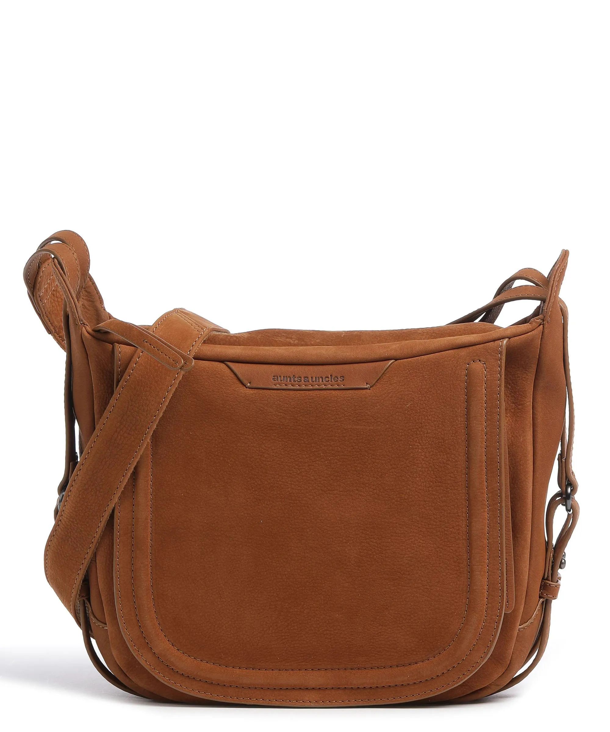  Aunts & Uncles Amelie´s Nettle Bed Pansy Borsa a tracolla pelle ruvida caramello  