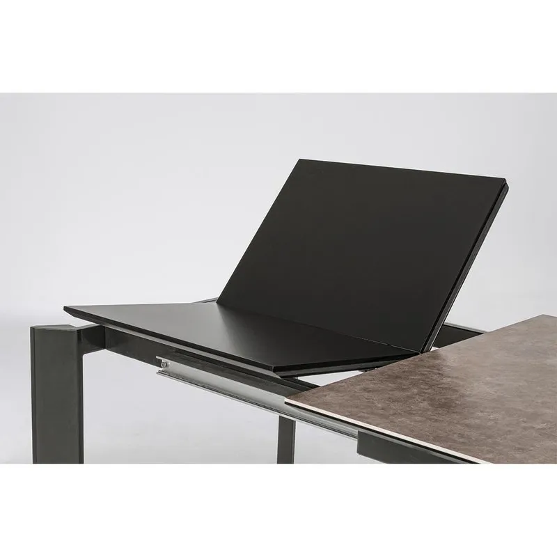 Bizzotto Tavolo allungabile Briva grigio-nero 140-200x90