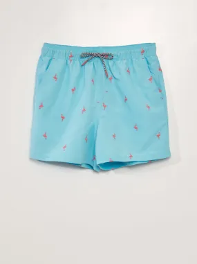 Boxer mare con motivo - BLU