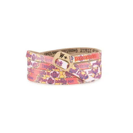  BRACCIALE WE POSITIVE PRINTED FOLK COL. ROSSO FLOR