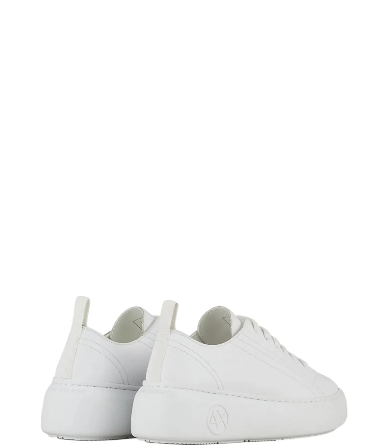 Brand ARMANI EXCHANGE Sneakers donna bianca chunky in pelle bianca