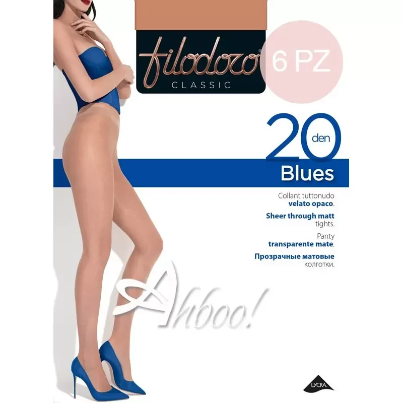  Calze Collant FILODORO Collant donna velato Filodoro Blues 20 6PZ