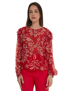 Camicia da donna Rosso-bianco Liu Jo Donna