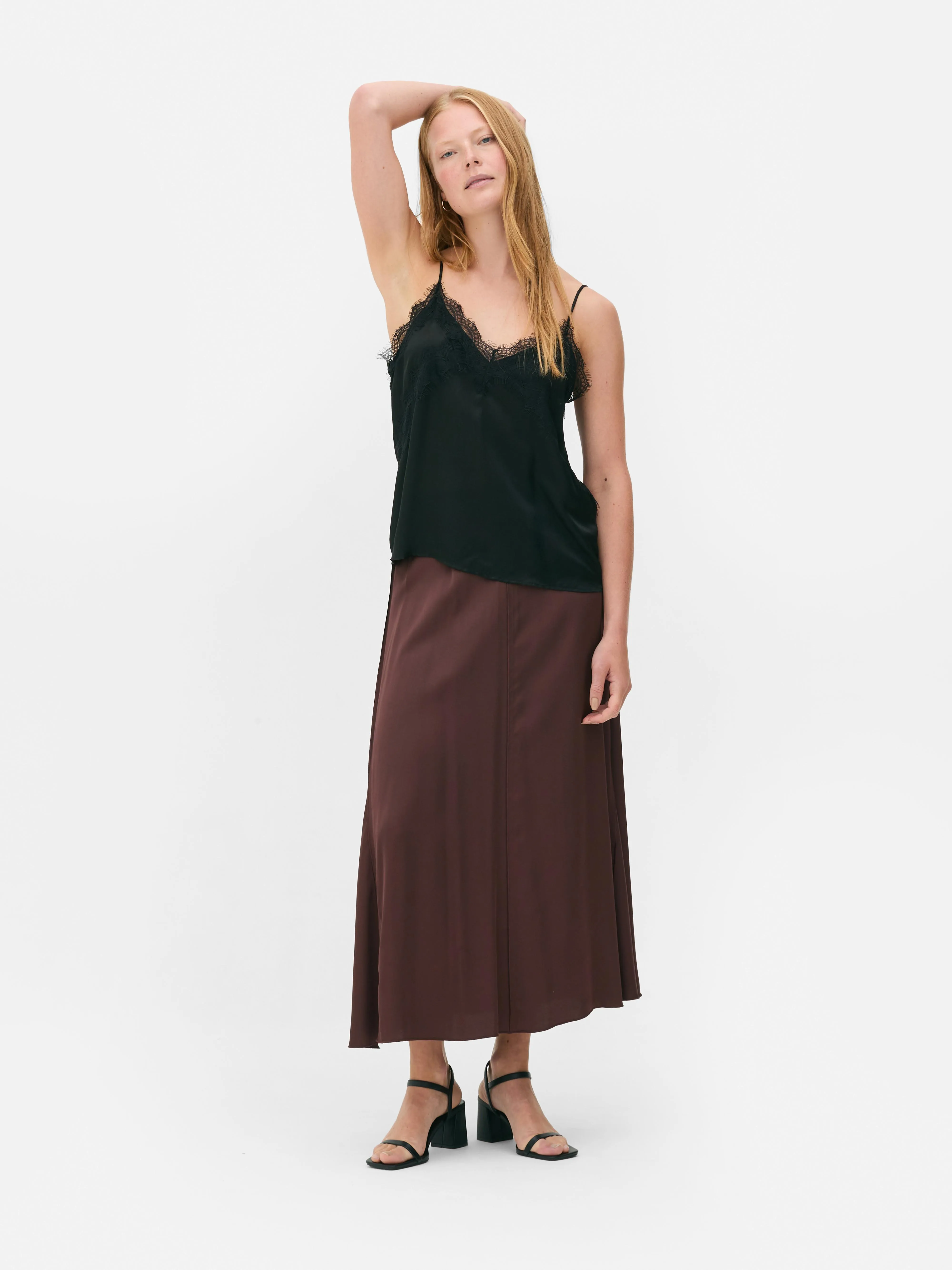 Canotta con bordo in pizzo The Edit