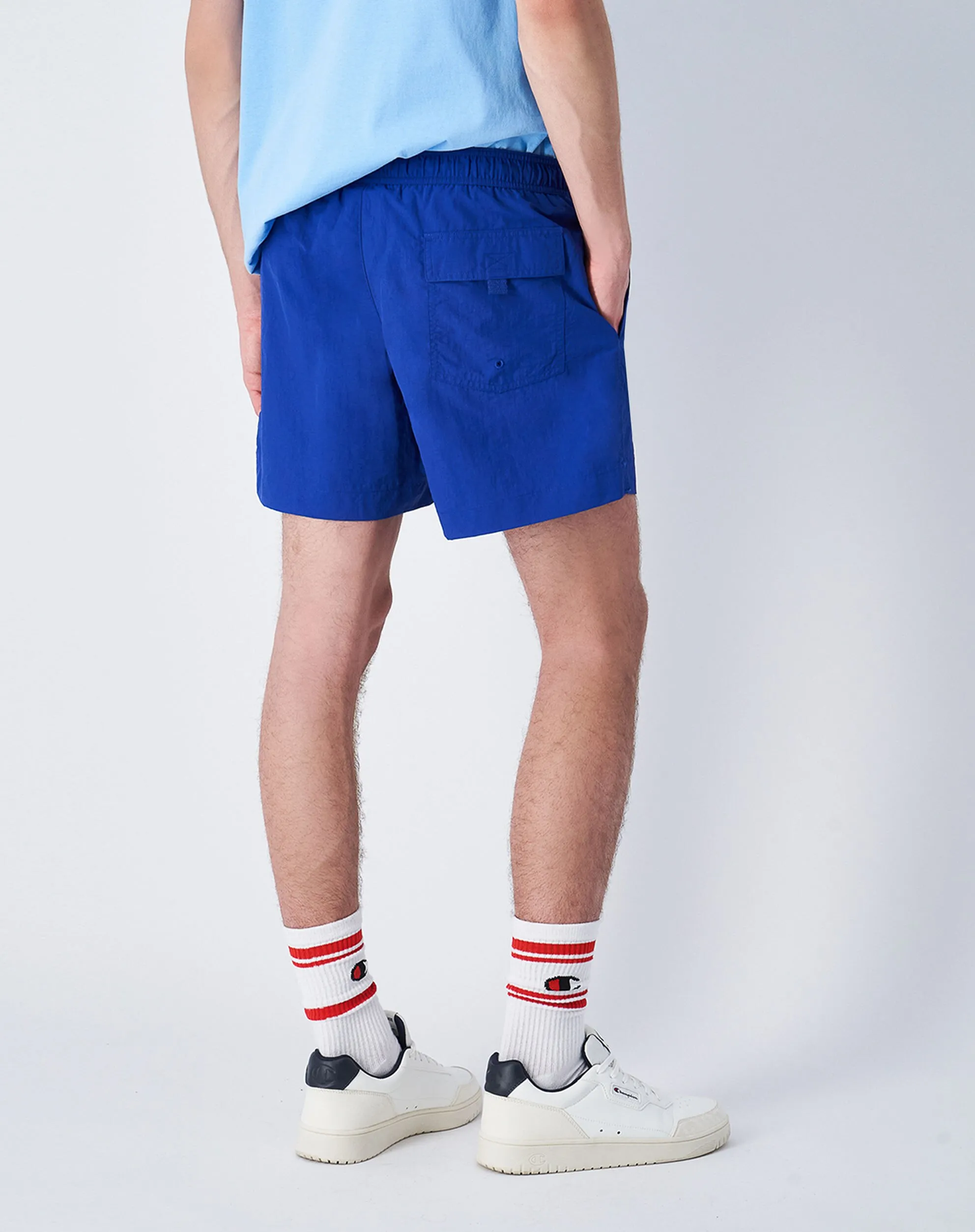 Champion Beachshort Icons Mini Logo Short Fit Blu Uomo