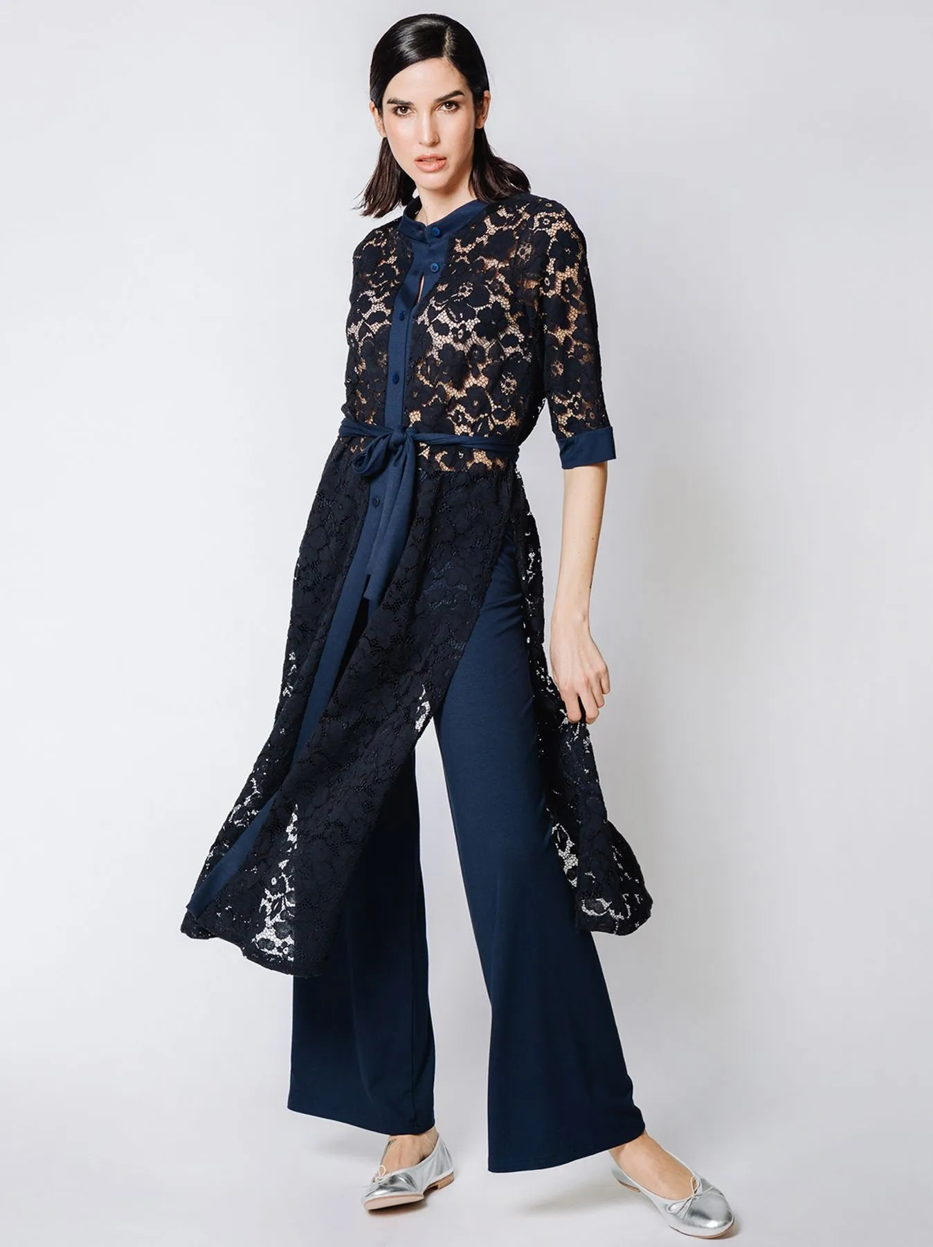 Chemisier in pizzo macramé BLU