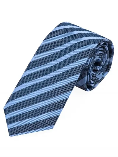 Cravatta Struttura Design a righe Blu ghiaccio Blu notte