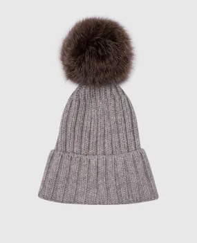 Enrico Mandelli Cappello in cashmere grigio A9KD245425