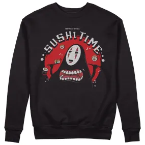 Felpa CUC Girocollo Sushi Time - Senza volto - La città incantata Unisex #chooseurcolor