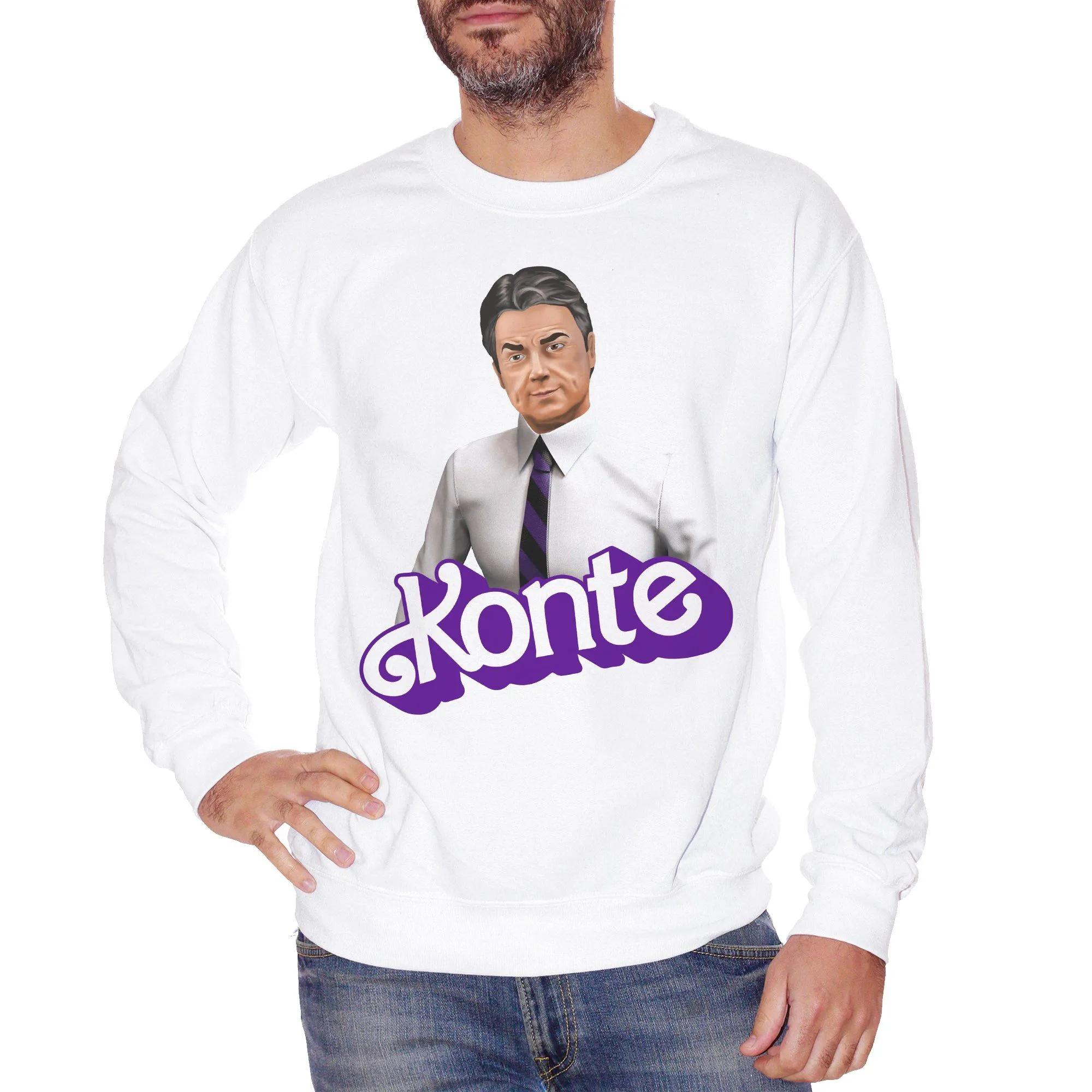 Felpa Girocollo Giuseppe Conte Ken - Personaggi Famosi Premier Presidente - Famous Choose ur Color