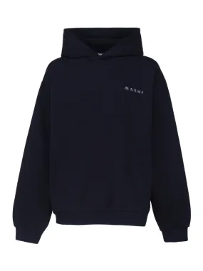FELPA IN COTONE CON CAPPUCCIO AMPIO CON COULISSE