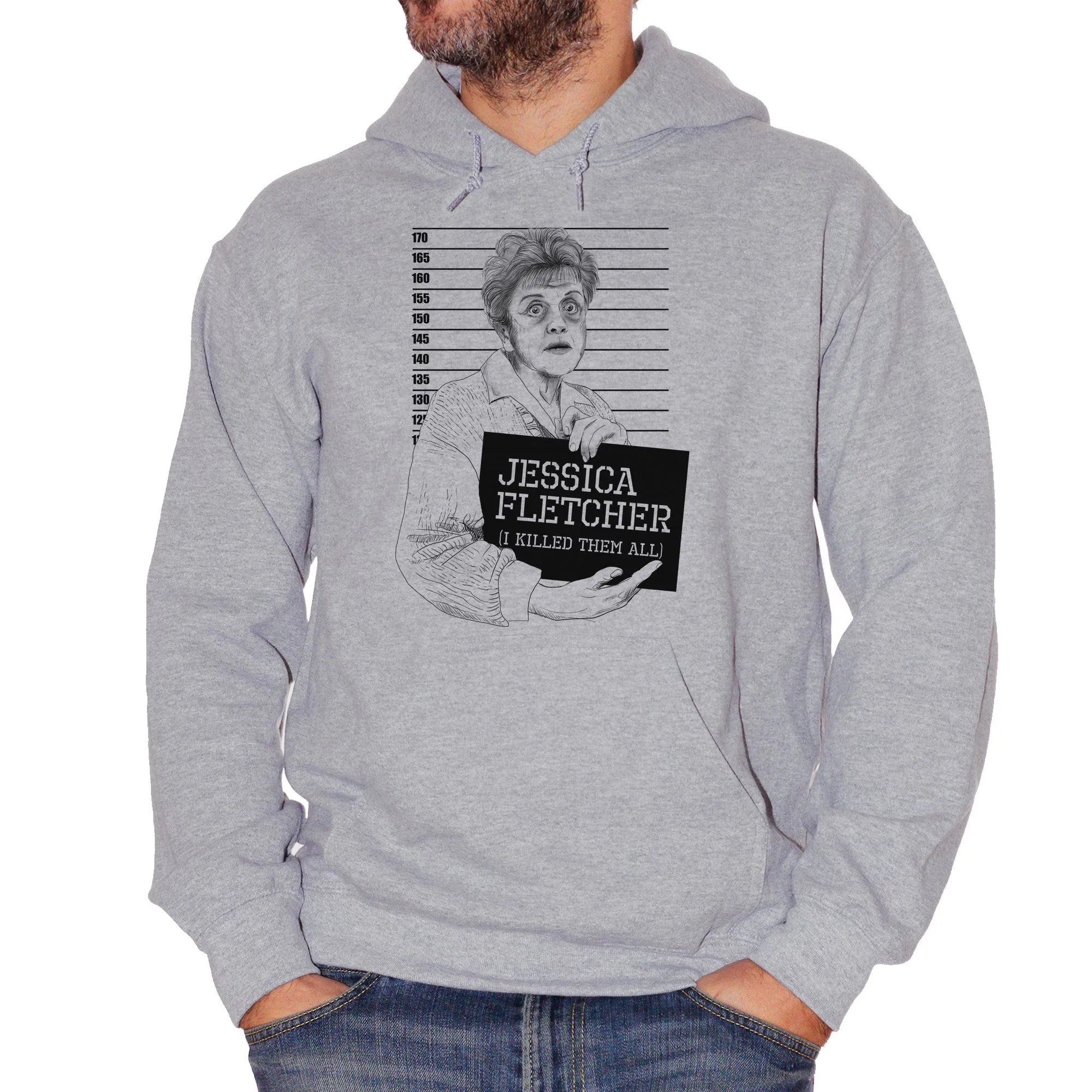 Felpa Jessica Fletcher Mugshot Killed Them All Signora In Giallo Murder - FILM