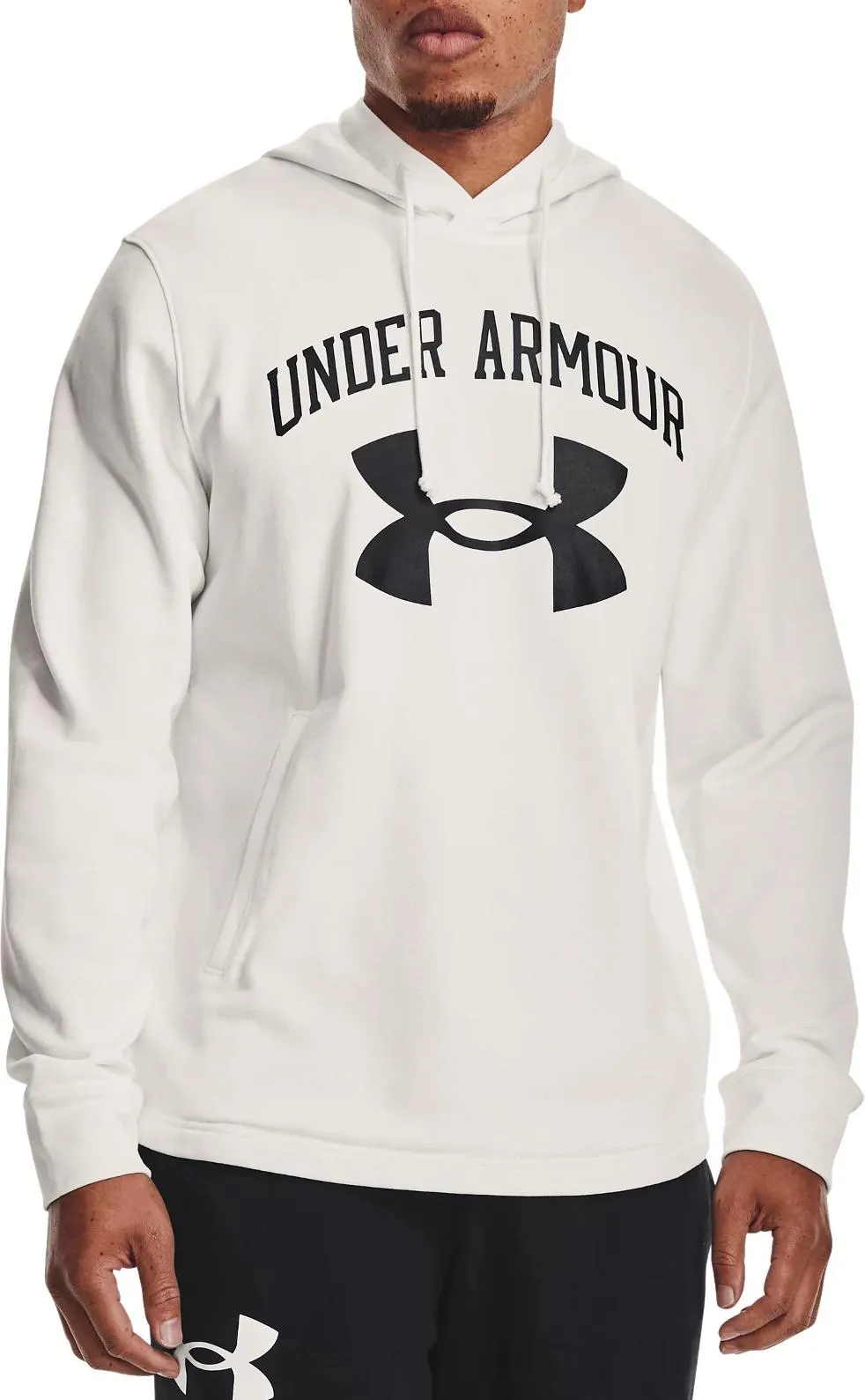 Felpe con cappuccio Under Armour UA RIVAL TERRY BIG LOGO HD-WHT