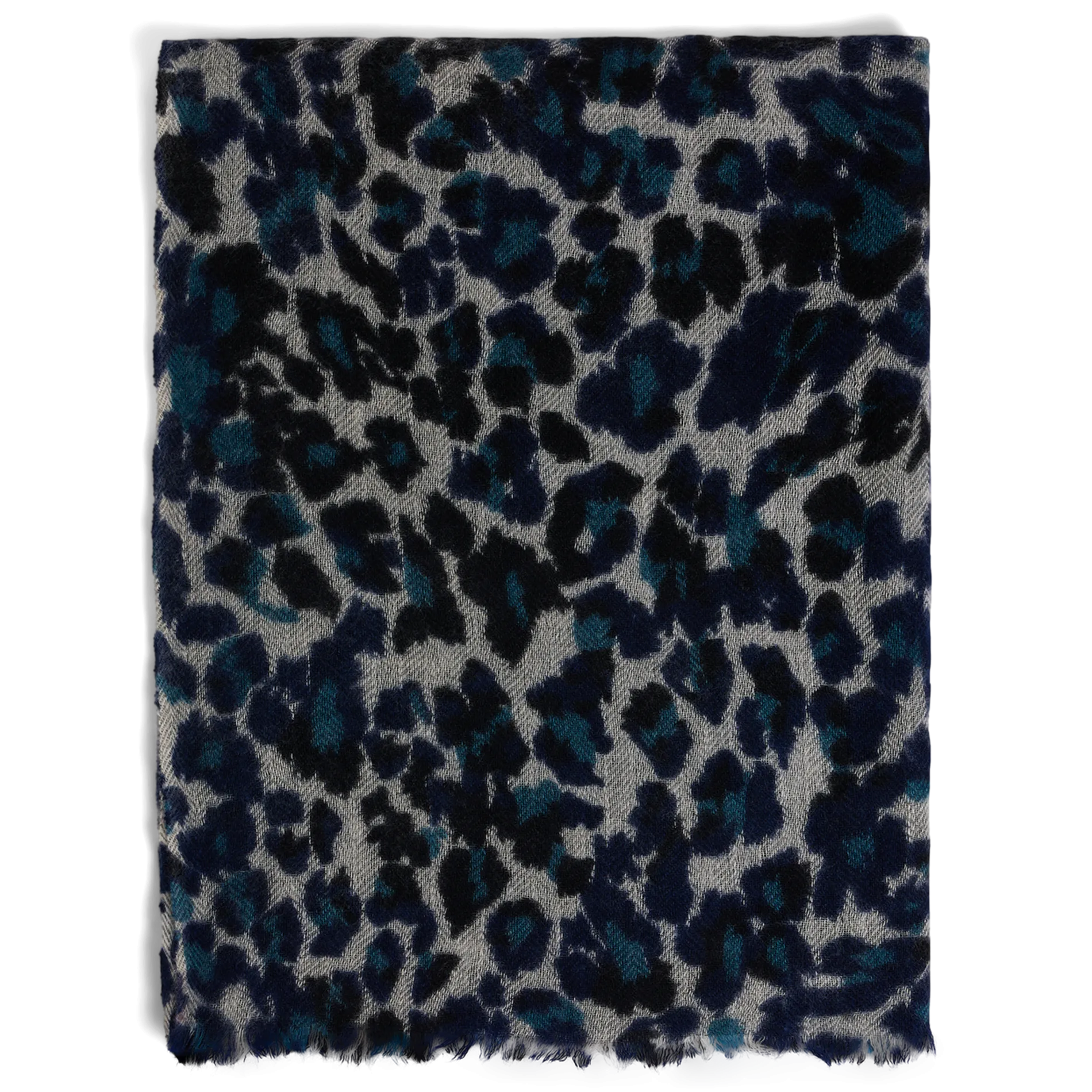  GERARD DAREL   DANY - Sciarpa stampata in lana e cashmere | Blu