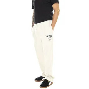 GUESS ORIGINALS Jogger logo - Pantaloni Uomo Beige    