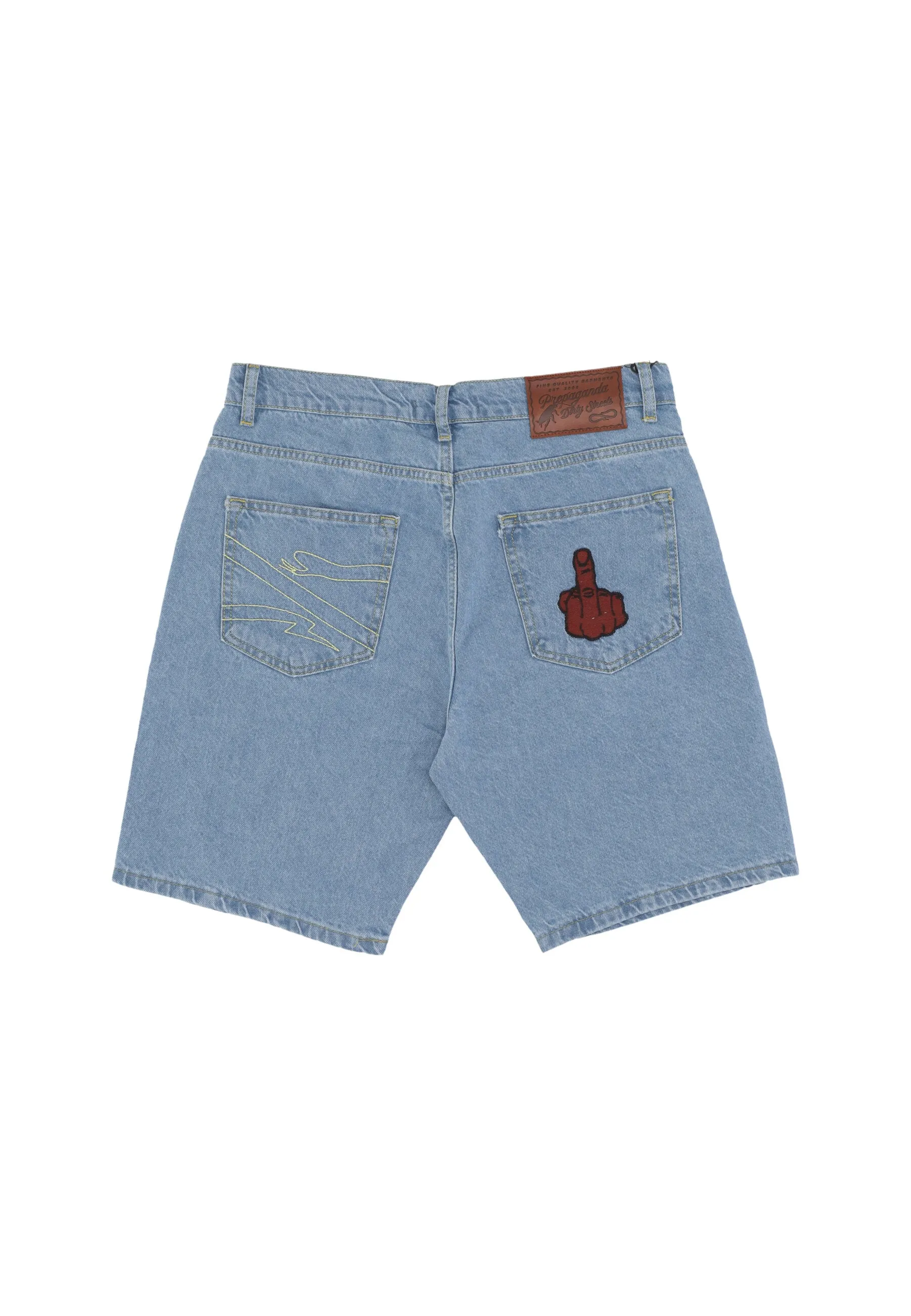 Jeans Corto Uomo Denim Baseball Shorts Blue