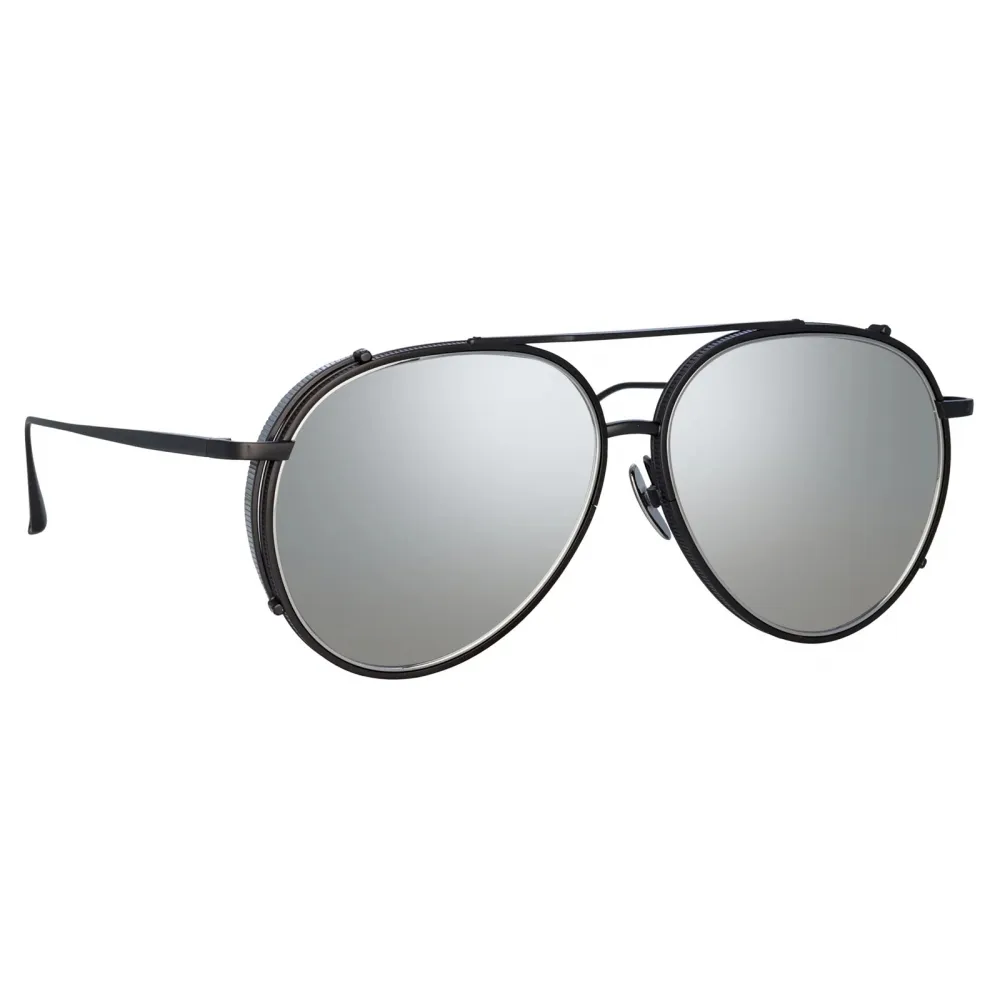 Linda Farrow - Occhiali da Sole Torino Aviator in Nichel - LFL1360C4SUN - Linda Farrow Eyewear