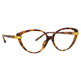 Linda Farrow - Occhiali da Vista Palm Cat Eye in Tartaruga - LFL1211C5OPT - Linda Farrow Eyewear