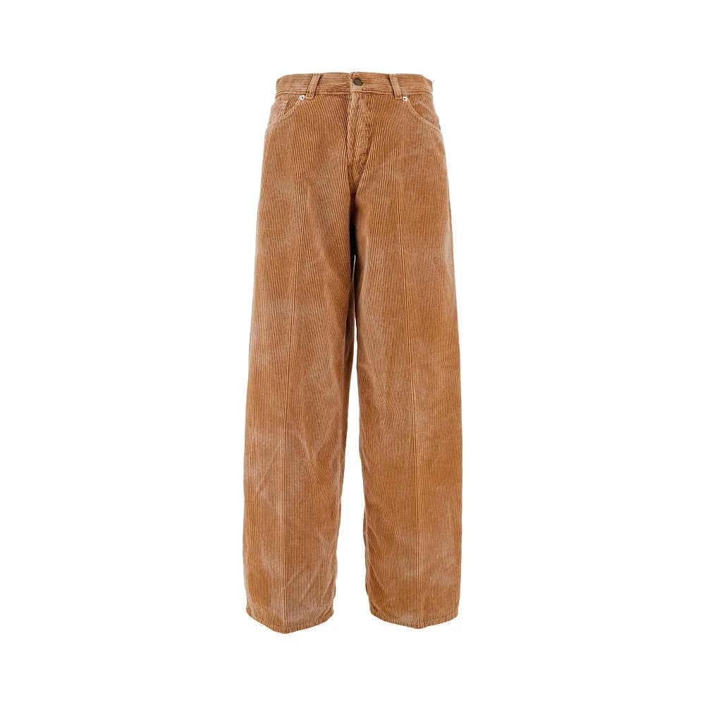 Pantalone oversize 'Bethany' in velluto