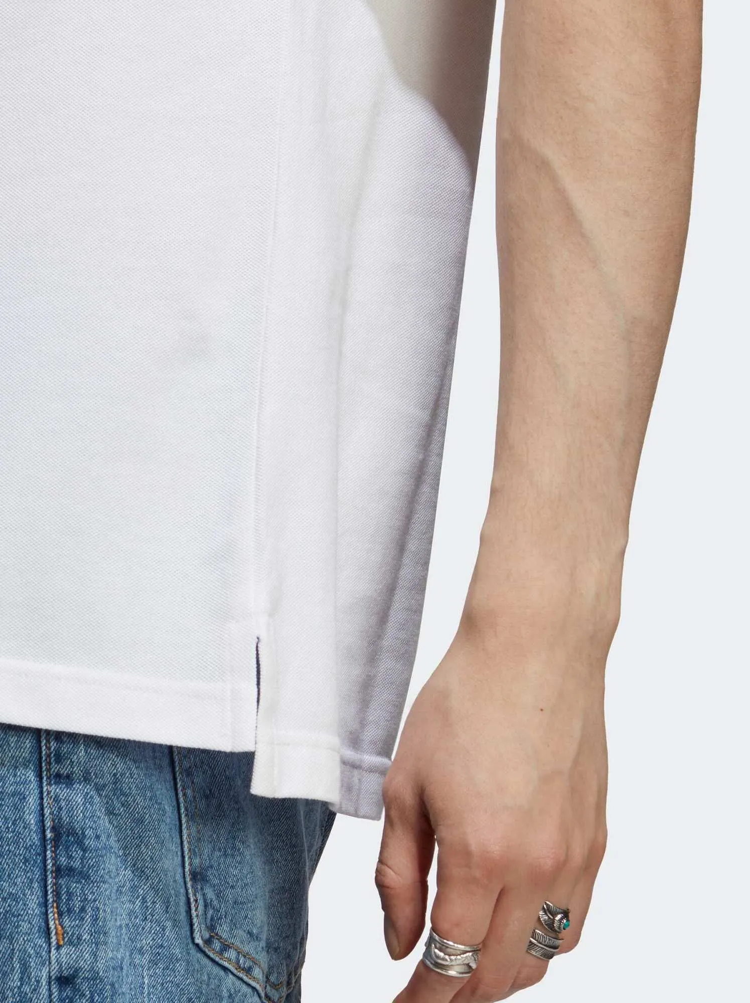Polo in cotone 'adidas' - BIANCO