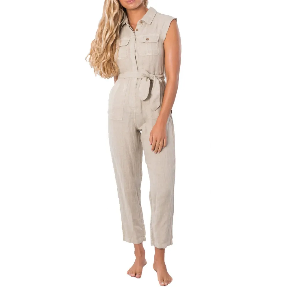 Rip Curl The Off Duty Boiler Suit Stone Blue