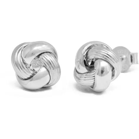SARNIORO Orecchini da donna a forma di nodo in oro 9Kt