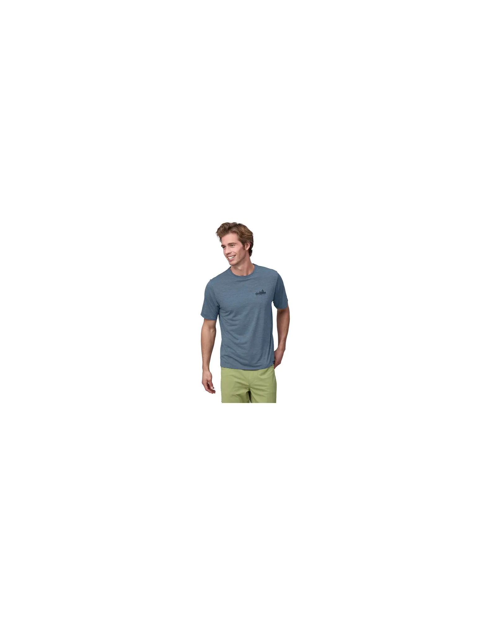 T-shirt Capilene Cool Daily Graphic Uomo Skyline/Utility Blue