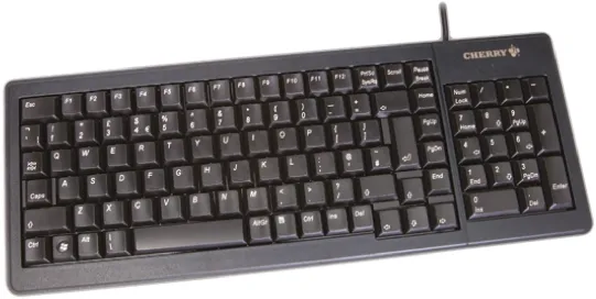 Tastiera Nero Cablato PS/2, USB CHERRY, QWERTY (UK) Compatta