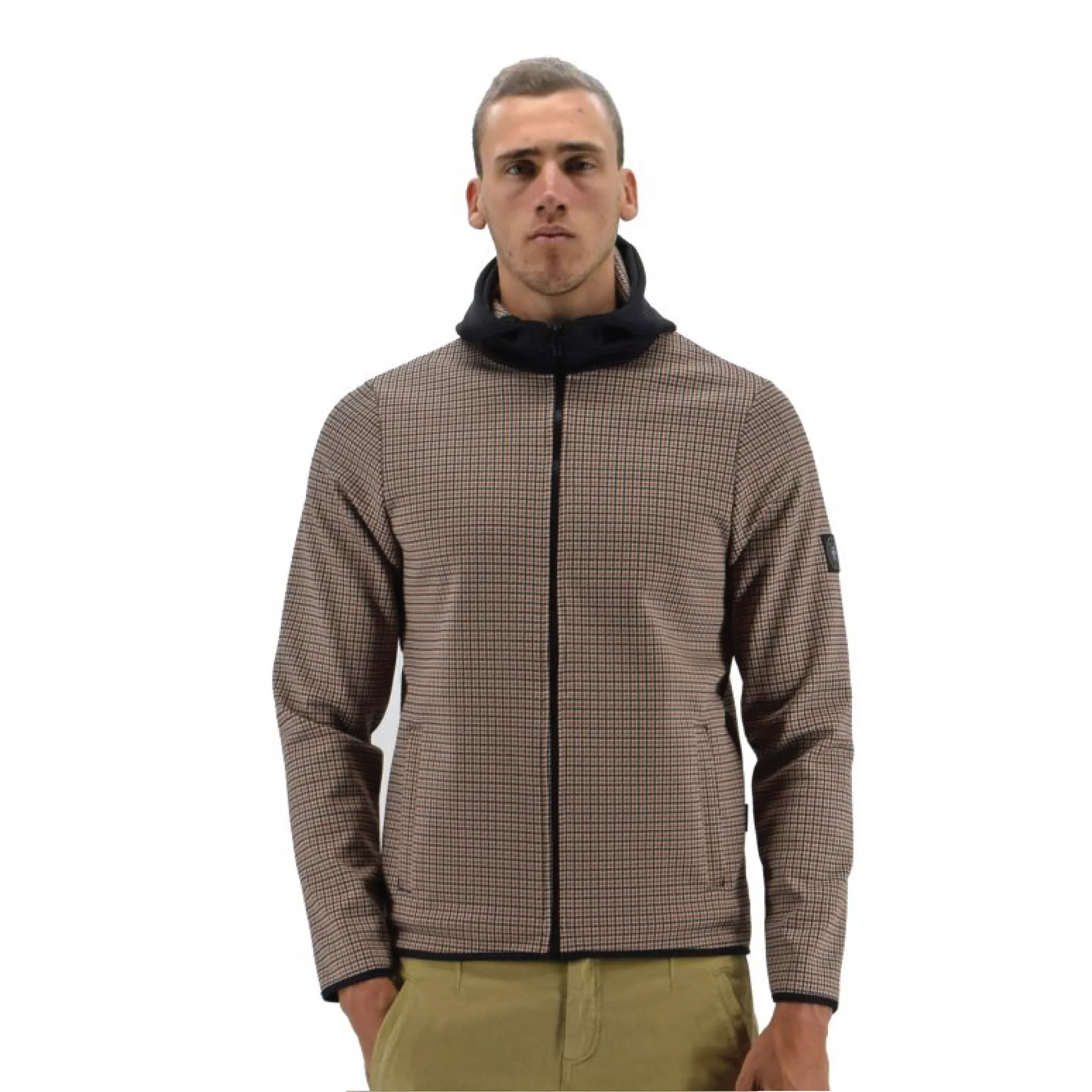 THREE-STROKE RADICAL FELPA DA UOMO CON CAPPUCIO IN NEOPRENE 003