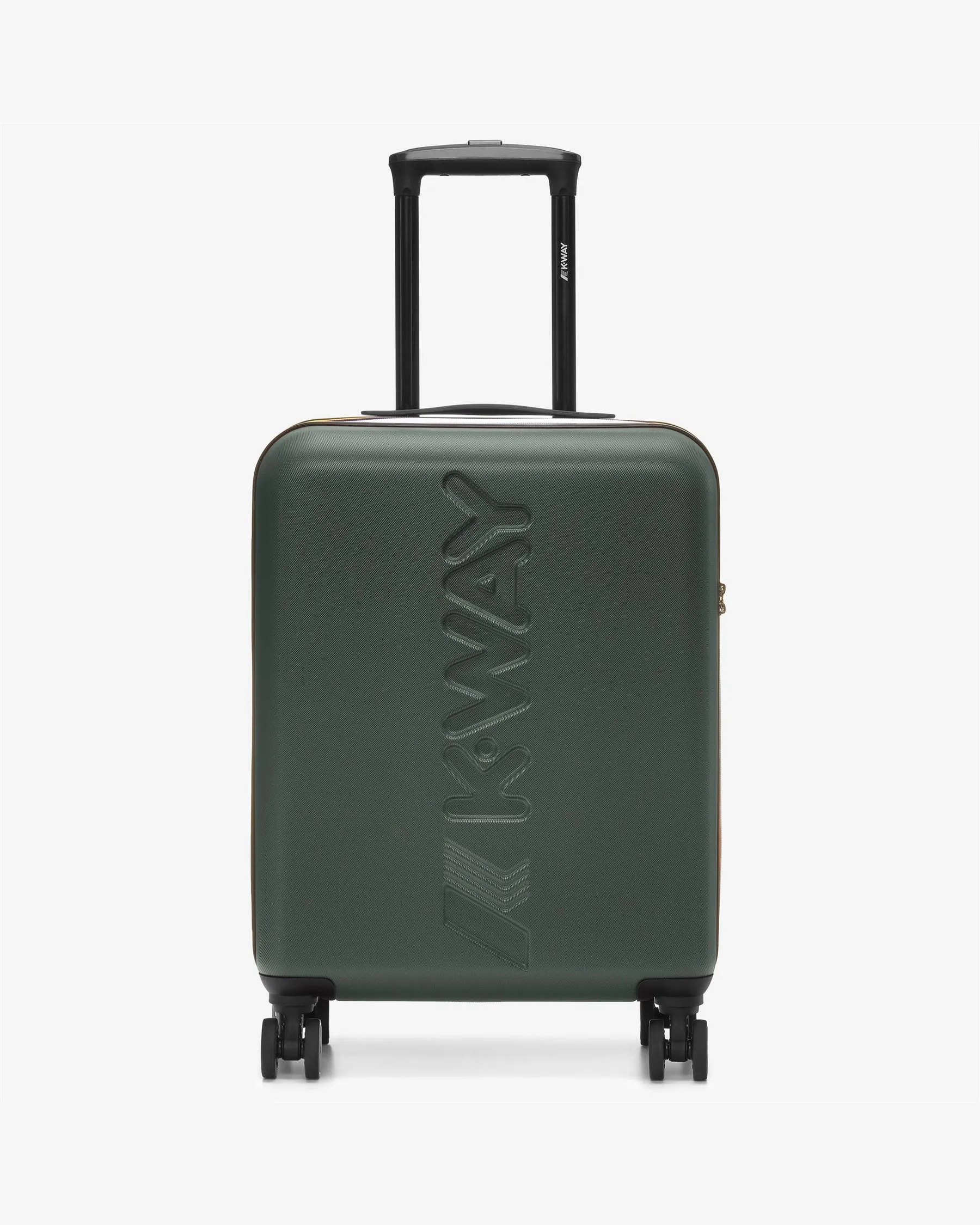 Trolley Small verde militare da viaggio con maxi logo impresso
