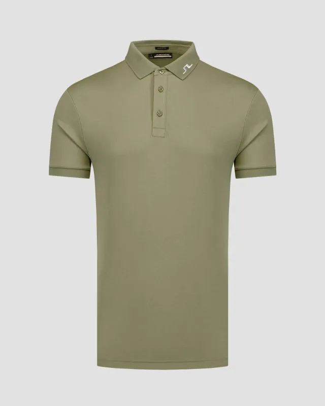 Zielone polo męskie J.Lindeberg KV Print GMJT11526-m311